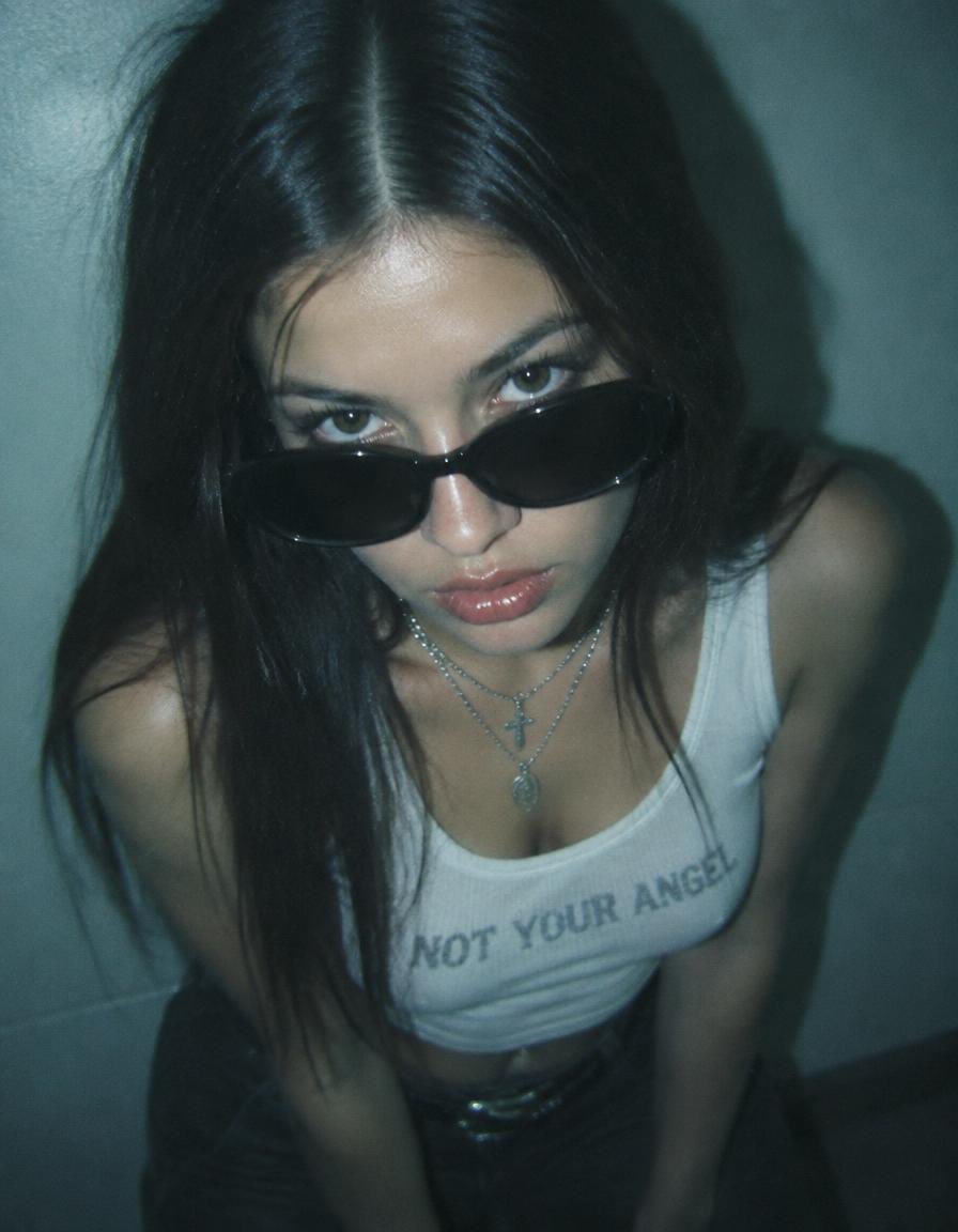 Close up shot looking down at a girl with long straight d... - @Diplomeme